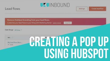 Creating A Pop Up Using Hubspot