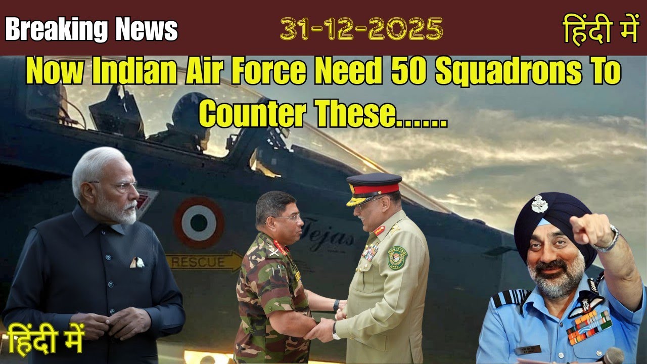 Now Indian Air Force Need 50 Squadrons To Counter These......