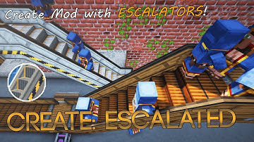 Create: Escalated || Escalators and moving walkways with the Create Mod!