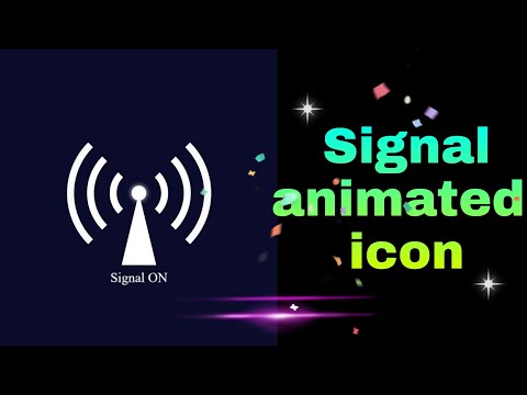 Make animated Signal icon using HTML and CSS only. || See in your device ⬇️