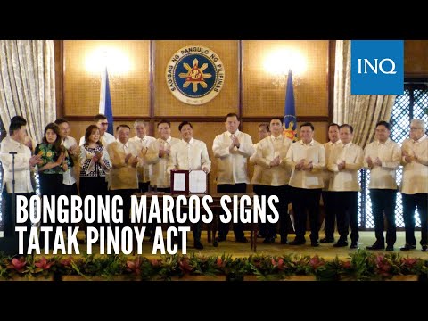 Bongbong Marcos signs Tatak Pinoy Act