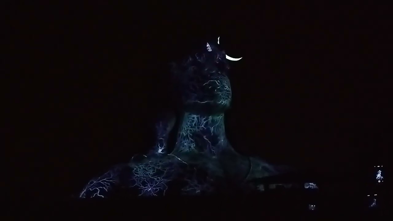 Laser show at Isha adiyogi 🙏 blessed to be part of the event , om namah shivaya 🙏😇 