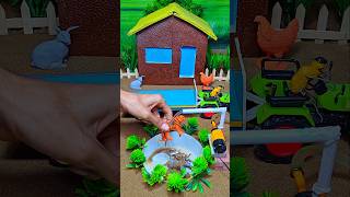 mini tractor video | mini water pump science project | diy farming machine #ytshorts #shortsfeed