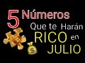 Los 5 Números Que Más Salen en el Julio 2022 🚨 Que más repiten 💰 Sin tarjeta de crédito 🤑 ni débito