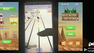 Bug Rush On Wire Game Play! Run!!!!!!!!!!!! You can't Survive!