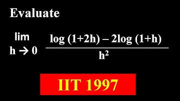 6. Imp Problem for  IIT on limit of given logarithmic function