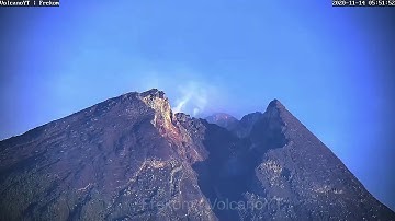 Zoom Merapi 24x from a Distance 5km (Time Lapse) - 14/11/2020