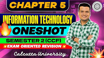 IT Unit -5 | One shot | Bcom Sem-2 CCF | Calcutta University