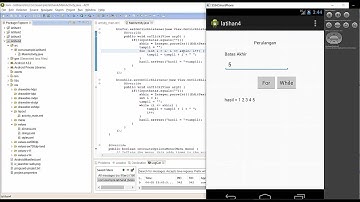 Mobile Programming - Mengenal Perulangan FOR dan WHILE pada Eclipse dan Android Emulator