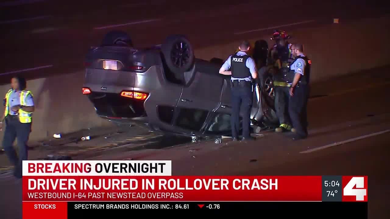 Driver injured in rollover crash - YouTube