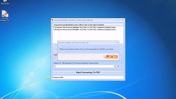 How To Use Convert Multiple Text Files To PDF Files Software