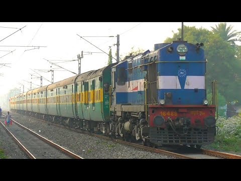 Fully AC train || Guwahati-Kolkata Garib Rath Express led by WDM 3A ...