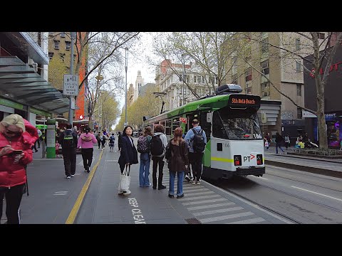 Australia | Afternoon Walk From Swanston Street, Melbourne To Flinders Street Train Station