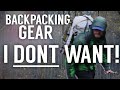 Popular Backpacking Gear That I DONT want! The Ugly Truth About Some Ultralight Gear!!