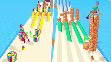 Best Funny Beauty Run All Levels Gameplay Walkthrough Level 6,7 Android , iOS  👍  NOOB vs PR