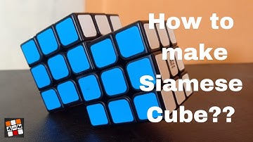 how to make siamese cube | 3x3x3 | joined cube #siamese #makesiamese