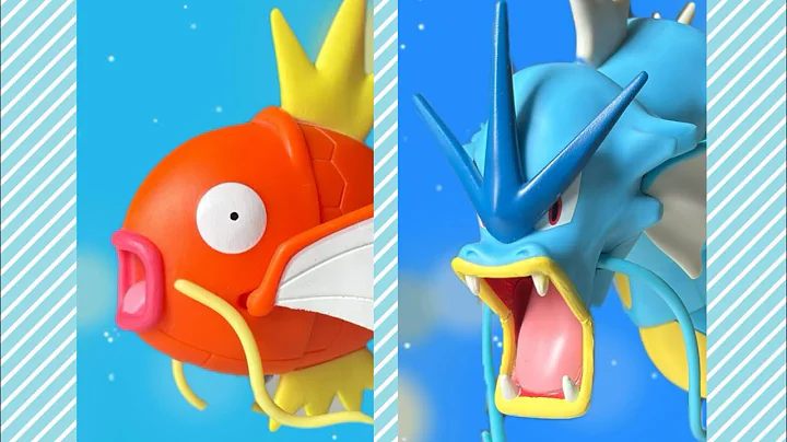 POKEMON JAZWARES MAGIKARP AND GYARADOS ARTICULATED FIGURE REVIEW