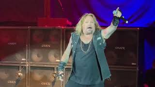 Vince Neil of Motley Crue performs “Kickstart My Heart” live in Pleasanton CA on July 7, 2019