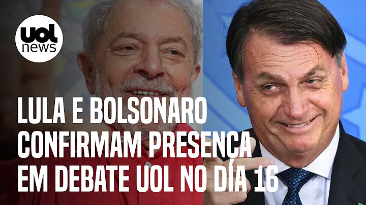 Lula e Bolsonaro confirmam presença em debate UOL, Folha, Band e TV Cultura no dia 16