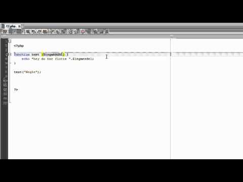 PHP kursus /  tutorials for begyndere #7 Funktioner or parametre i php