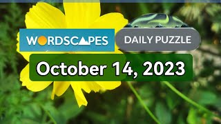 Wordscapes Daily Puzzle October 14, 2023 | Answers | Solution