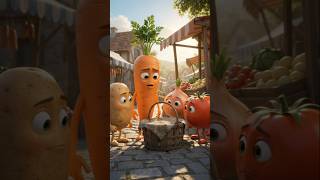 🌱 The Golden Seeds | A Vegetable Story 🥕🥔🍅 #shorts