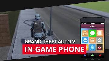 GRAND THEFT AUTO 5 - In-game phone [Unity 3D]