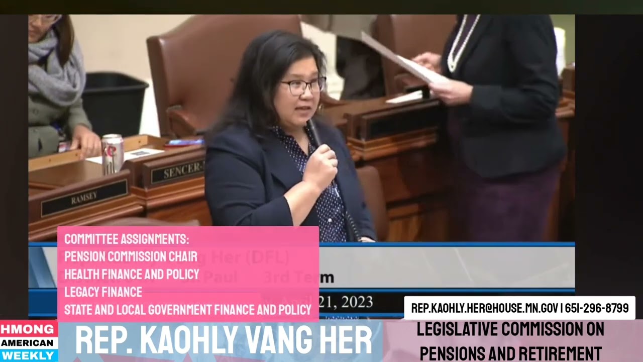 Xov Xwm - Rep. Kaohly Vang Her yog tug thawj coj saib cov nyaj rua cov tuab neeg kws lug su hauj lwm