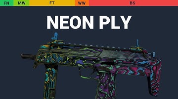 MP7 Neon Ply - Skin Float And Wear Preview
