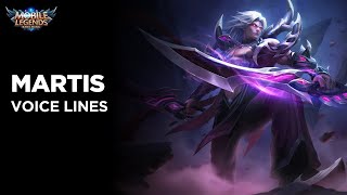 Martis - Voice Lines | Mobile Legends Bang Bang