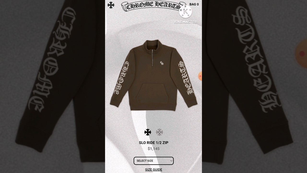 CHROME HEARTS (クロムハーツ) Y NOT SLO RIDEロゴ刺繍スウェット