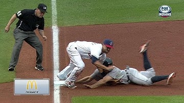 DET@CLE: Gomes throws to catch Kelly stealing third