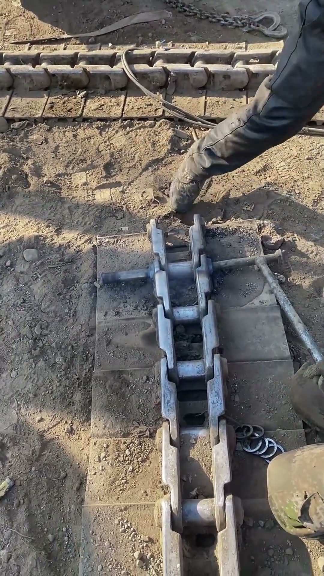 Chain rail removal process