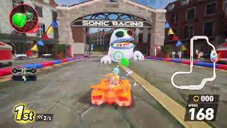 Sonic Racing CrossWorlds - Cream & Cheese gameplay in Market Street