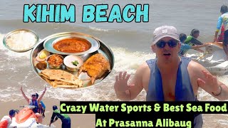 Kihim Beach Vlog - Crazy Water Sports Best Seafood At Prasanna Alibaug