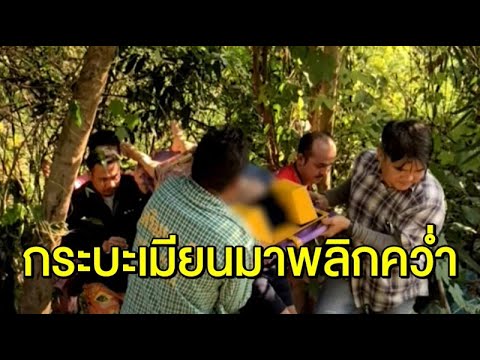 กระบะขนชาวเมียนมา 10 ชีวิต เที่ยวพิษณุโลก รถเสียหลักลงข้างทางพลิกคว่ำ สาหัส 3
