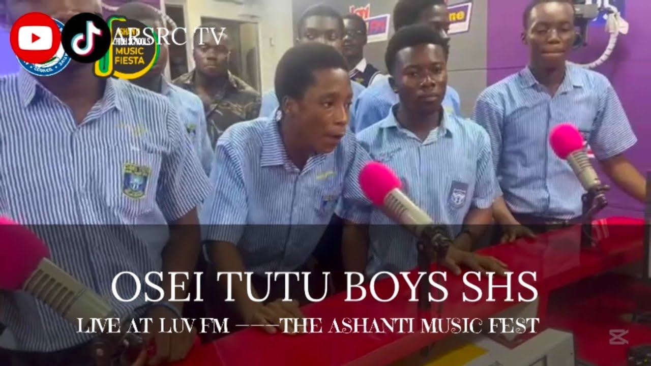 Osei Tutu boys SHS live at Luv fm || Ashanti Music Fiesta 2025 🔥 - YouTube