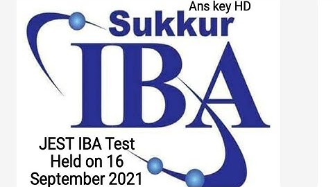JEST IBA full Solved Test & Answer Key HD | Held on 16 SEP 2021 | STS BP-14 | IBA Today JEST Test