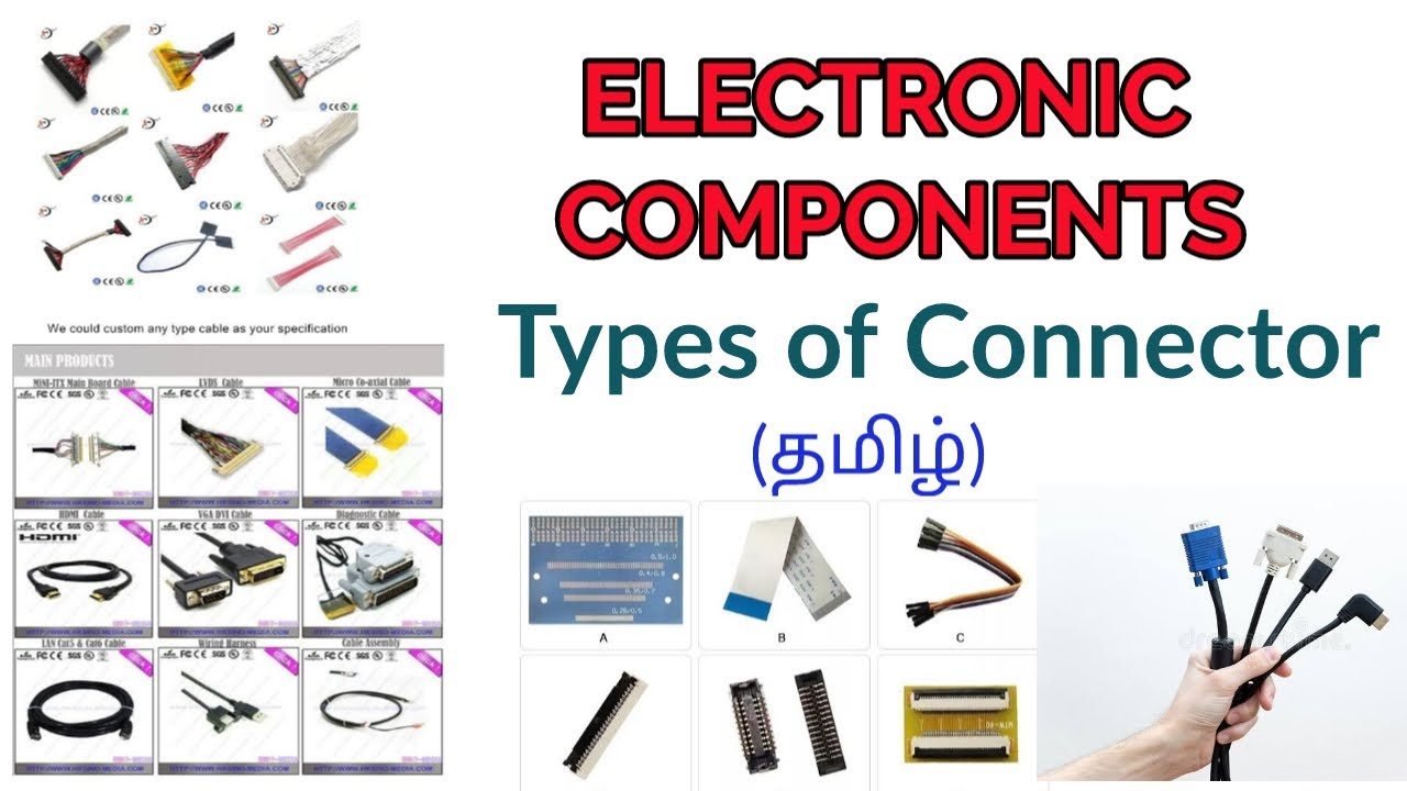 Types of connectors connector wire connection in tamil YouTube