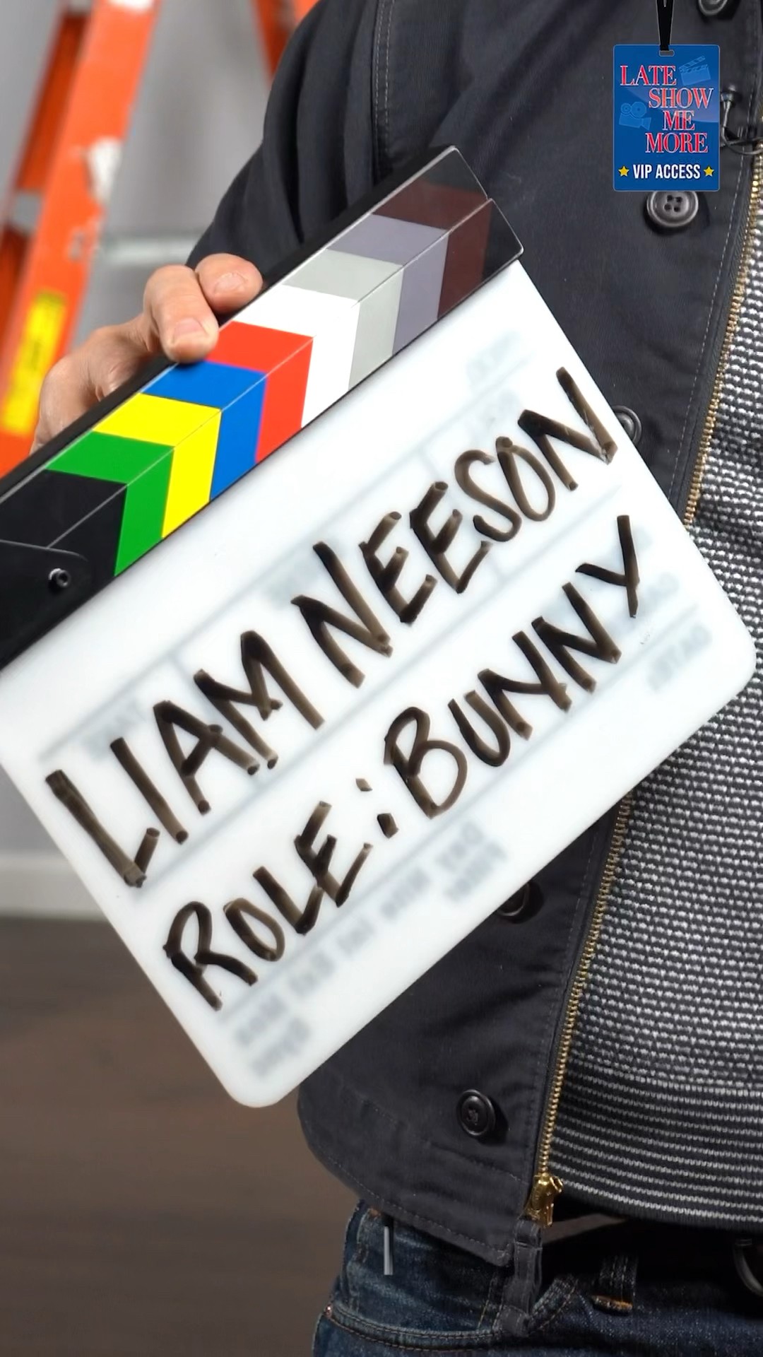 Late Show Me the Bunny: Liam Neeson auditions for the role of a lifetime. #LateShowMeMore #shorts