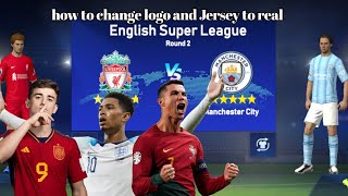 How to change logo and Jersey to convert Real logo and Jersey in Football League 2024