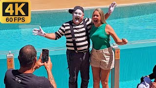 Tom the funniest mime at SeaWorld Orlando 😂🤣 Tom the mime #tomthemime #seaworldmime
