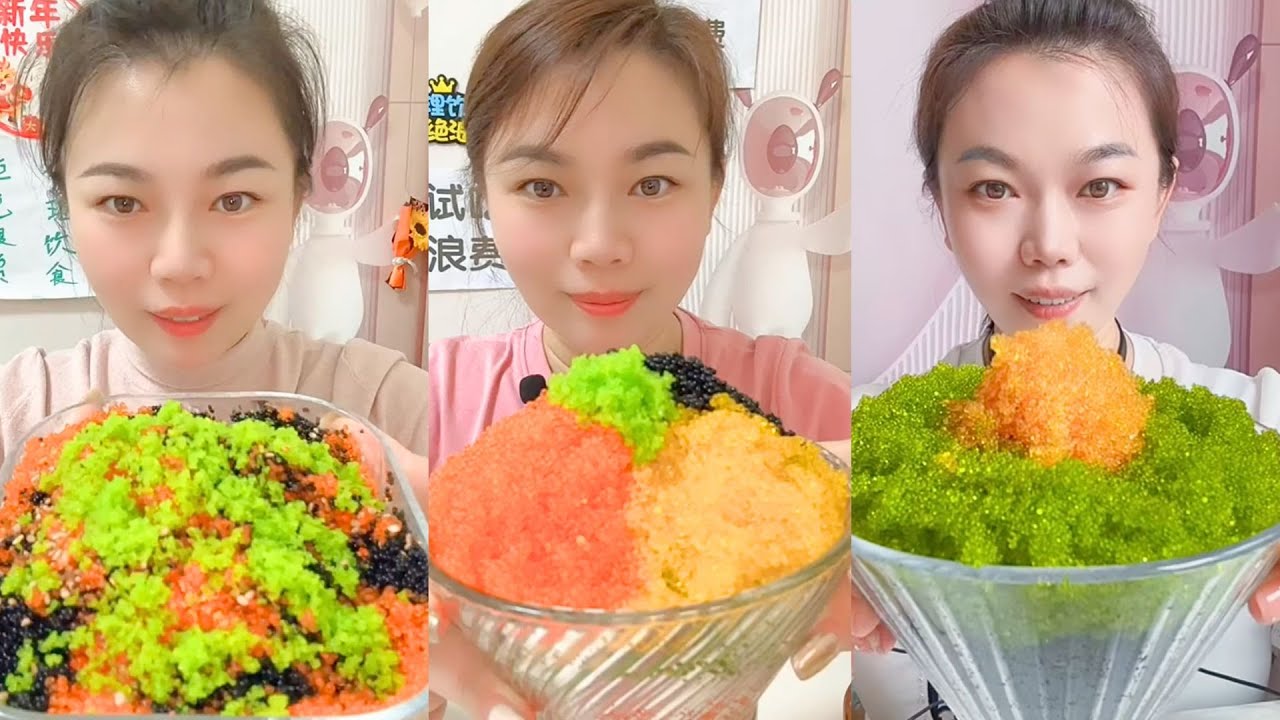 Homemade Chinese Ice | Multicolor Frozen Dessert ASMR | #66