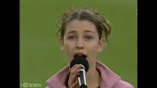 12 Year Old Kimbra Sings The New Zealand National Anthem - NPC Final 2002