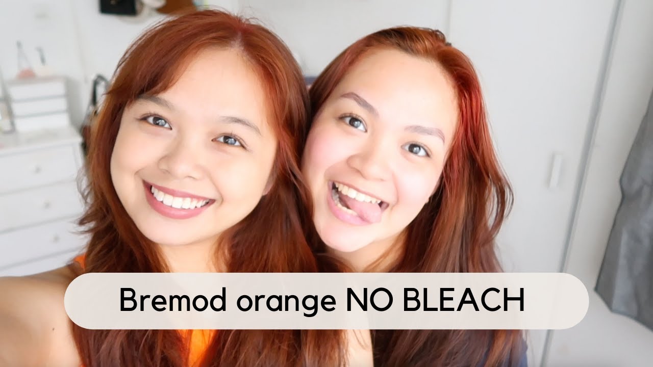 Sleepover with my BFF and dyeing our hair orange (BREMOD no bleach