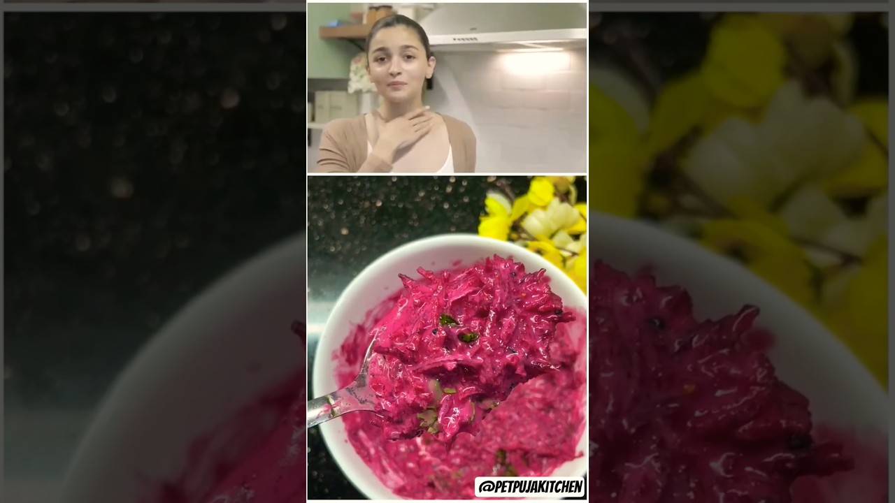 Alia Bhatt’s Beetroot Raita | Beetroot Salad (Just 5 Mins!) 
