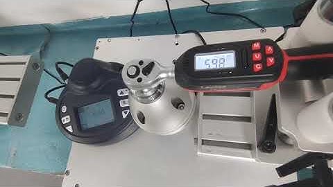 Digital torque wrench testing and calibration