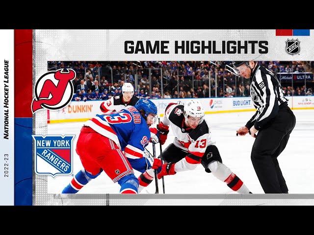 NHL Highlights, New York Rangers vs New Jersey Devils