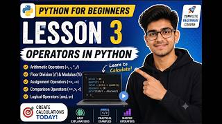 Programming for Beginners — Lesson 3: Operators in Python