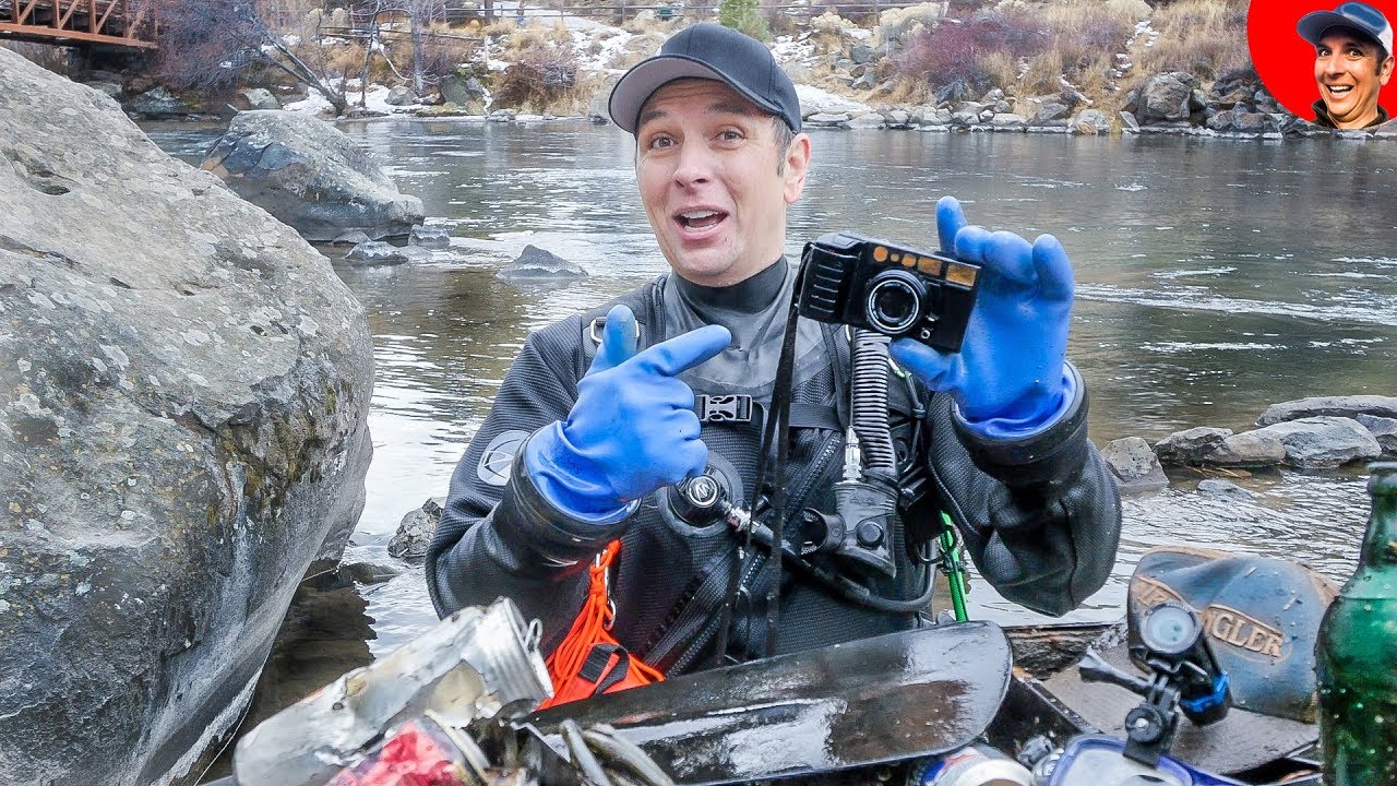 Found Vintage Camera Lost in River while Diving for Valuables! - YouTube